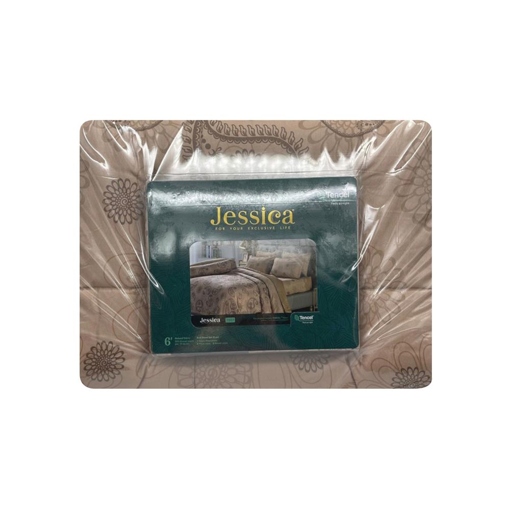 ชุดผ้าปูที่นอน 6 ฟุต (ชุด 6 ชิ้น) JESSICA TENCEL 20209-T857