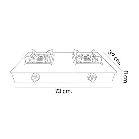 เตาแก๊สตั้งโต๊ะ 2 หัวแก๊ส DYNA HOME DH-777-F_5