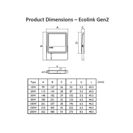 สปอตไลท์ภายนอก LED ECOLINK FL007 30 วัตต์ WARM WHITE_4