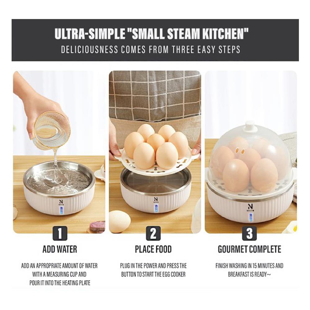 เครื่องนึ่งไข่ NIKITO NY-ZDQ2 สีขาว