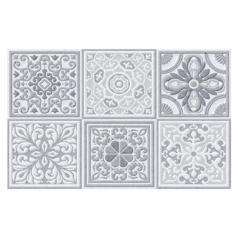 กระเบื้องผนัง 25x40 ซม. TARA เฌอเรีย กลาง เกรย์ 1 ตร.ม.