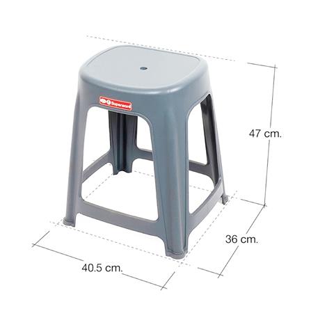 เก้าอี้พลาสติก SUPERWARE CH-68/A สีเทา_3