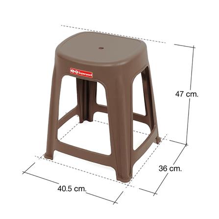 เก้าอี้พลาสติก SUPERWARE CH-68/A สีน้ำตาล_3