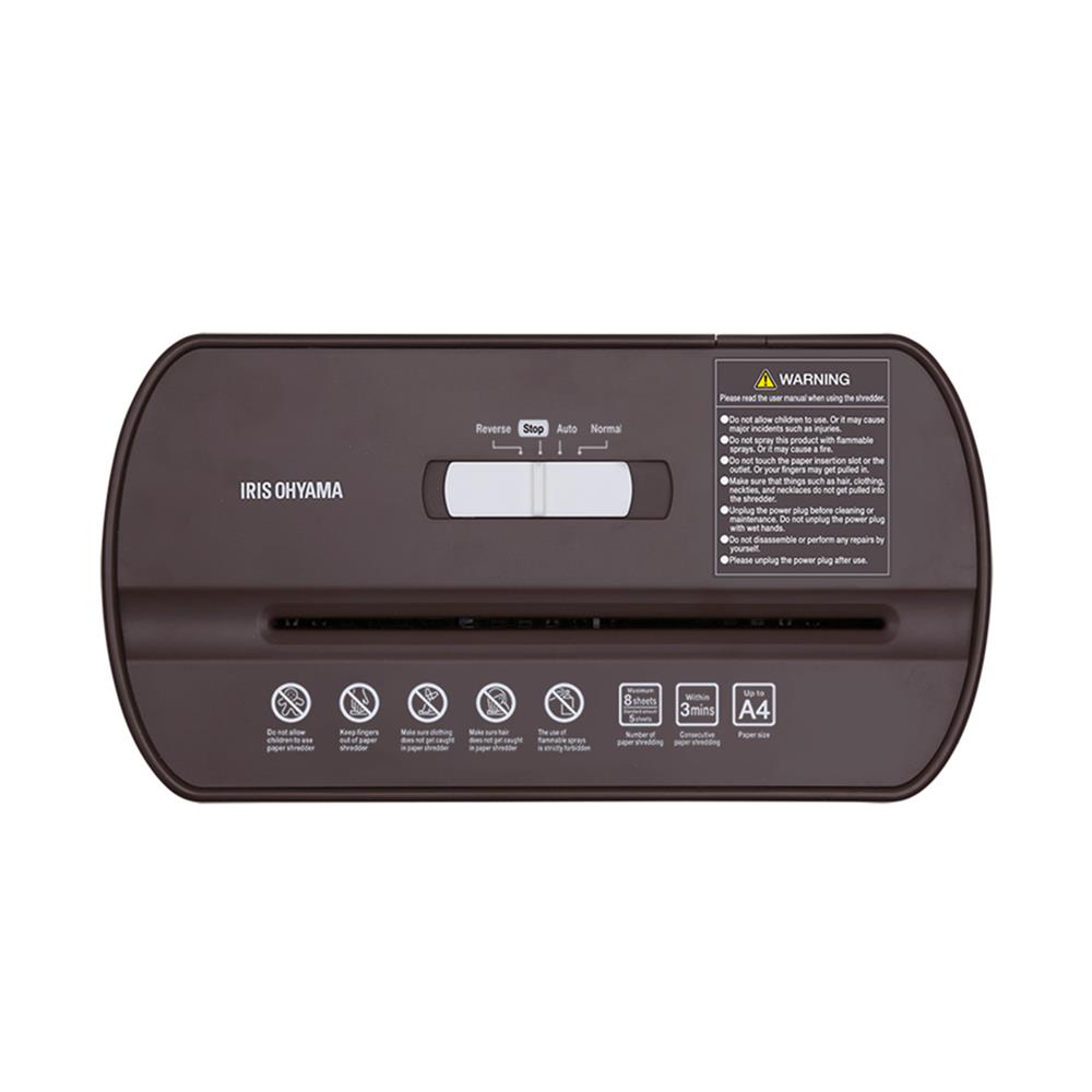 เครื่องย่อยกระดาษ A4 IRIS OHYAMA P8GC สีน้ำตาล