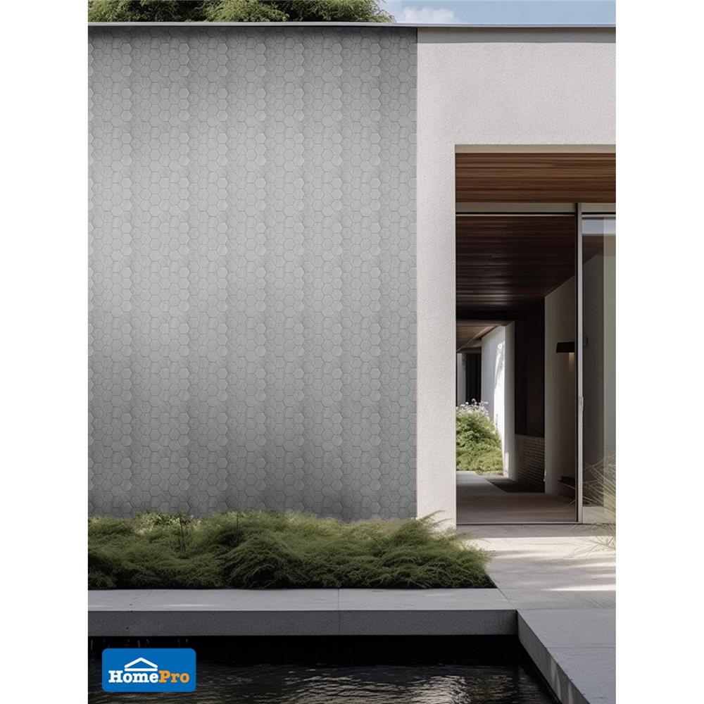 โมเสคพอร์ซเลน 30.4x26.4 ซม. TARA LUNE HExAGON สีเทา