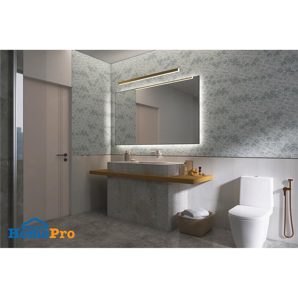 โมเสคพอร์ซเลน 30.4x26.4 ซม. TARA LUNE HExAGON สีเทา