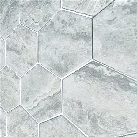 โมเสคพอร์ซเลน 30.4x26.4 ซม. TARA LUNE HExAGON สีเทา_1