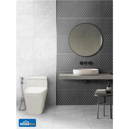 โมเสคพอร์ซเลน 29.8x25.8 ซม. TARA DAWN HExAGON PLATINUM สีเงิน_2