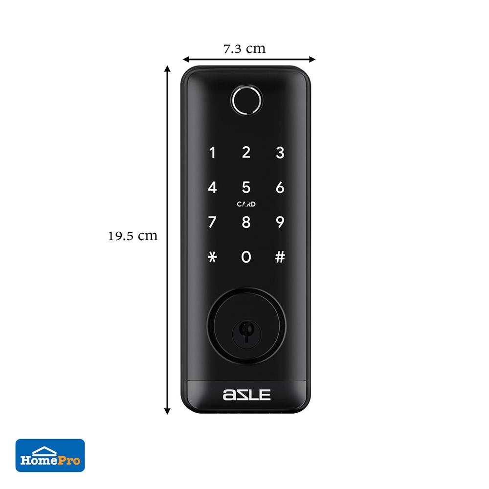 กลอนดิจิตอล AZLE L100 WATERPROOF สีดำ