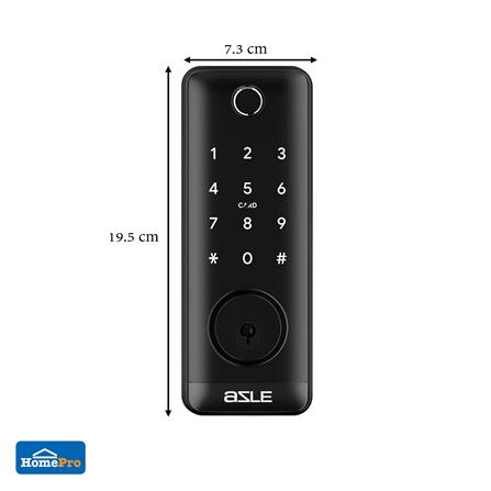 กลอนดิจิตอล AZLE L100 WATERPROOF สีดำ_7