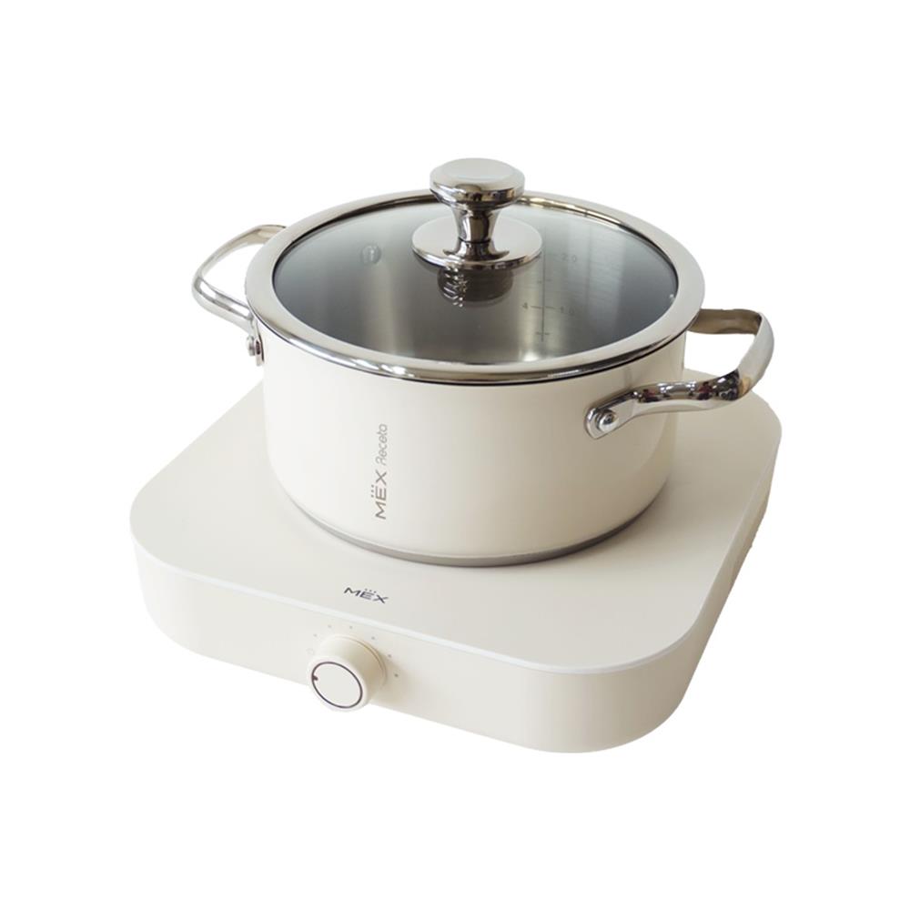 เตาแม่เหล็กไฟฟ้า MEX PIC212 สีครีม