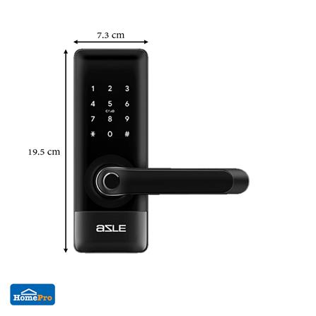 กลอนดิจิตอล AZLE H1 WATERPROOF สีดำ_7