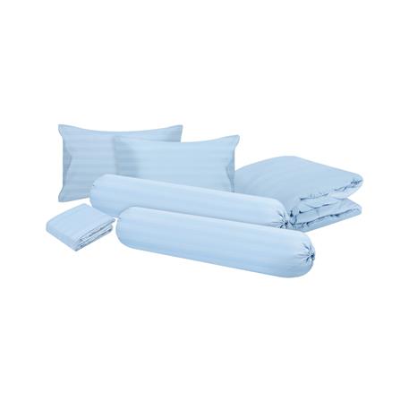 ชุดผ้าปูที่นอน 6 ฟุต 6 ชิ้น ME LIVING KIERA  สีฟ้า_1