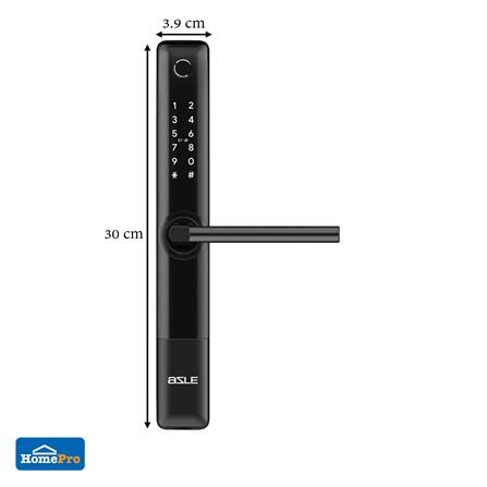 กลอนดิจิตอล AZLE S1 WATERPROOF SLIDE สีดำ_9