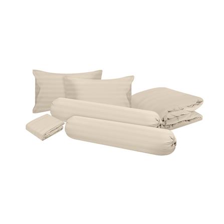 ชุดผ้าปูที่นอน 6 ฟุต 6 ชิ้น ME LIVING KIERA สีเบจ_1