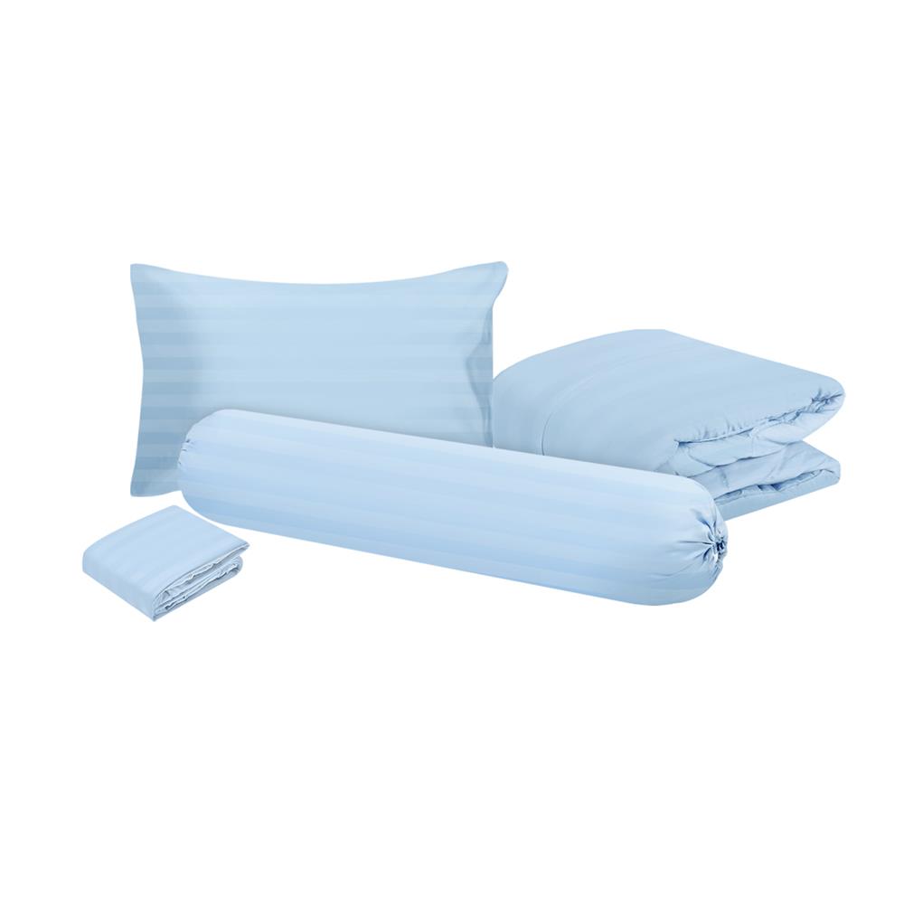 ชุดผ้าปูที่นอน 3.5 ฟุต 4 ชิ้น ME LIVING KIERA สีฟ้า