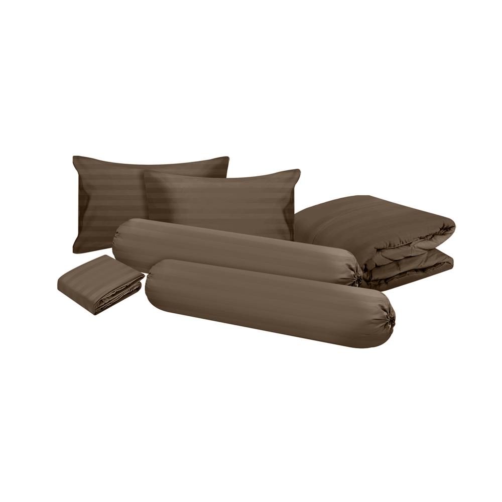 ชุดผ้าปูที่นอน 6 ฟุต 6 ชิ้น ME LIVING KIERA สีน้ำตาล