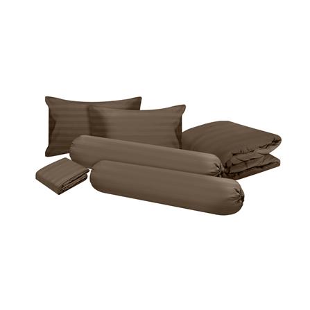 ชุดผ้าปูที่นอน 6 ฟุต 6 ชิ้น ME LIVING KIERA สีน้ำตาล_1