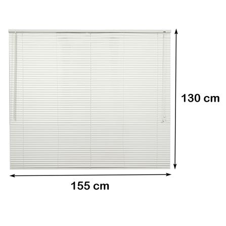 มู่ลี่ไวนิล HOME LIVING STYLE VINYL 155X130 ซม. สีขาว_8