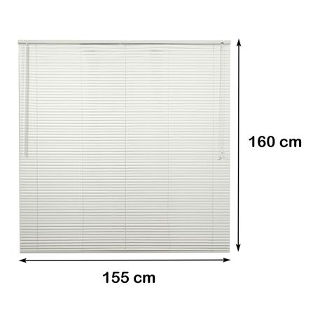 มู่ลี่ไวนิล HOME LIVING STYLE VINYL 155X160 ซม. สีขาว_7