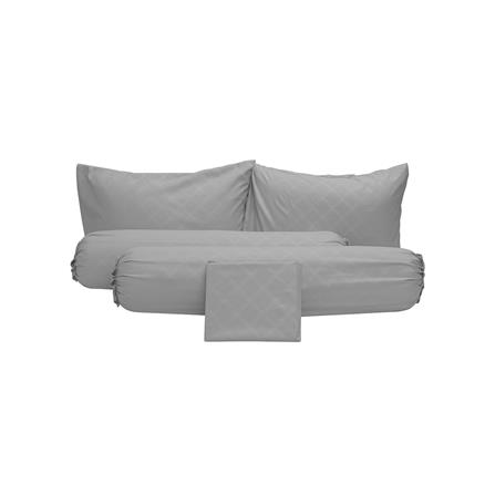 ชุดผ้าปูที่นอน 6 ฟุต 5 ชิ้น PICASSO CLASSIC สี ENJOY GREY_2