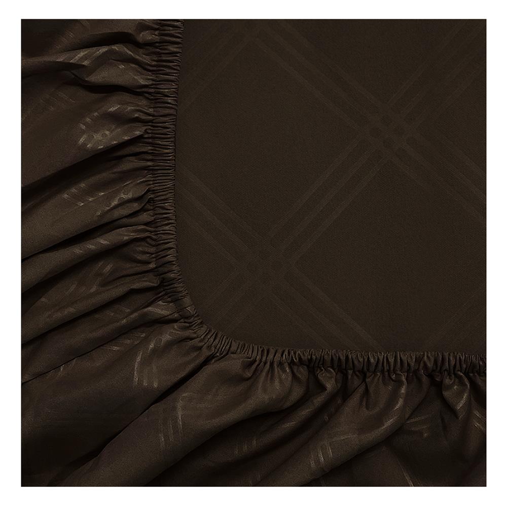 ชุดผ้าปูที่นอน 6 ฟุต 5 ชิ้น PICASSO CLASSIC สี ENJOY DARK BROWN