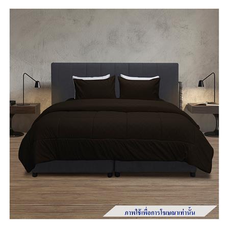 ชุดผ้าปูที่นอน 6 ฟุต 5 ชิ้น PICASSO CLASSIC สี ENJOY DARK BROWN_0