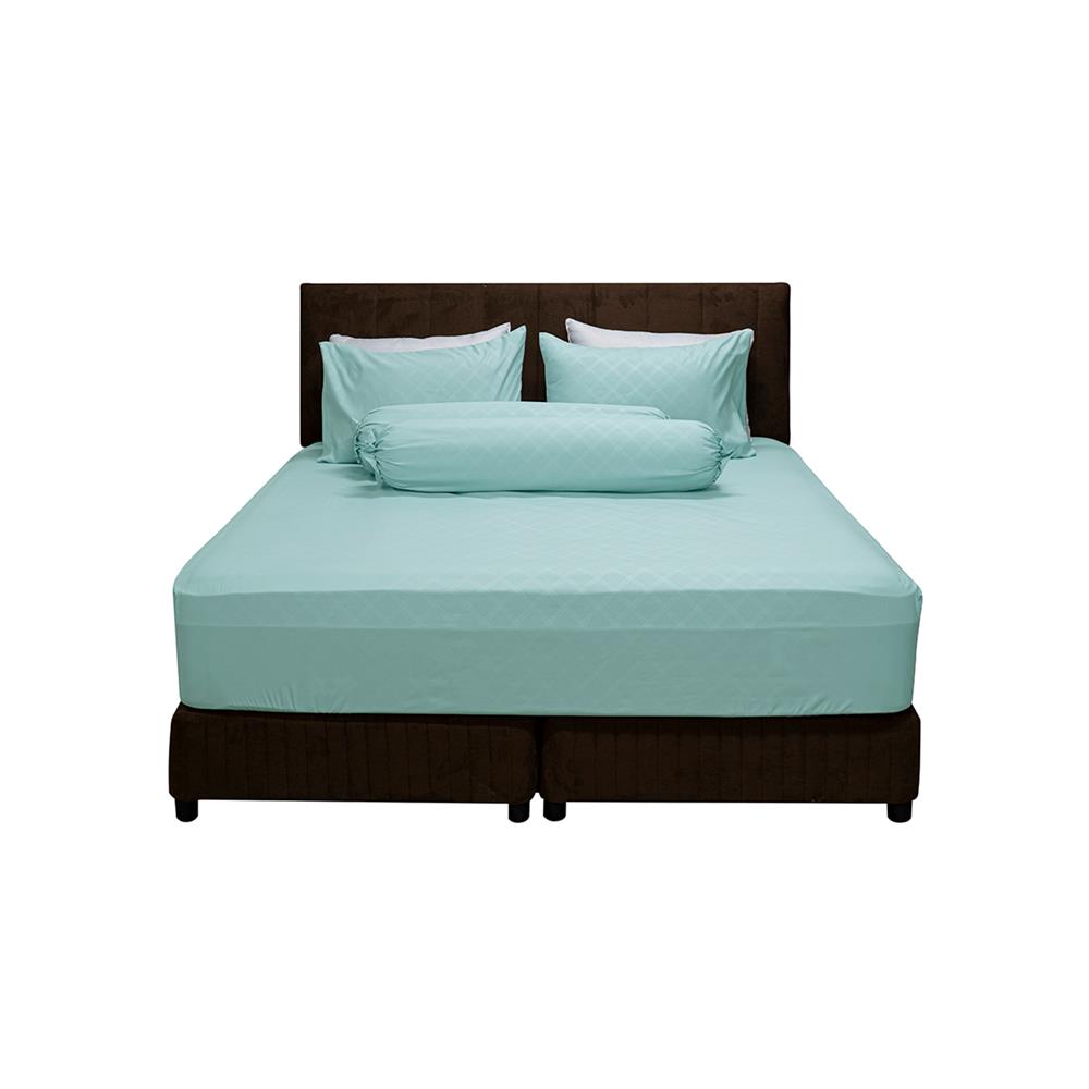 ชุดผ้าปูที่นอน 6 ฟุต 5 ชิ้น PICASSO CLASSIC สี ENJOY GREENMINT