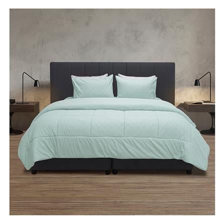 ชุดผ้าปูที่นอน 6 ฟุต 5 ชิ้น PICASSO CLASSIC สี ENJOY GREENMINT_0