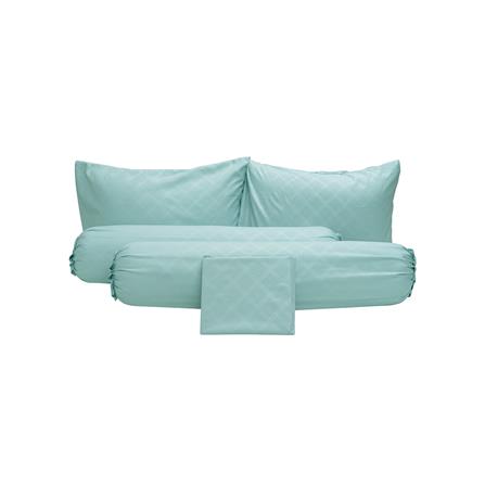 ชุดผ้าปูที่นอน 6 ฟุต 5 ชิ้น PICASSO CLASSIC สี ENJOY GREENMINT_2