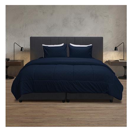 ชุดผ้าปูที่นอน 6 ฟุต 5 ชิ้น PICASSO CLASSIC สี ENJOY NAVY BLUE_0