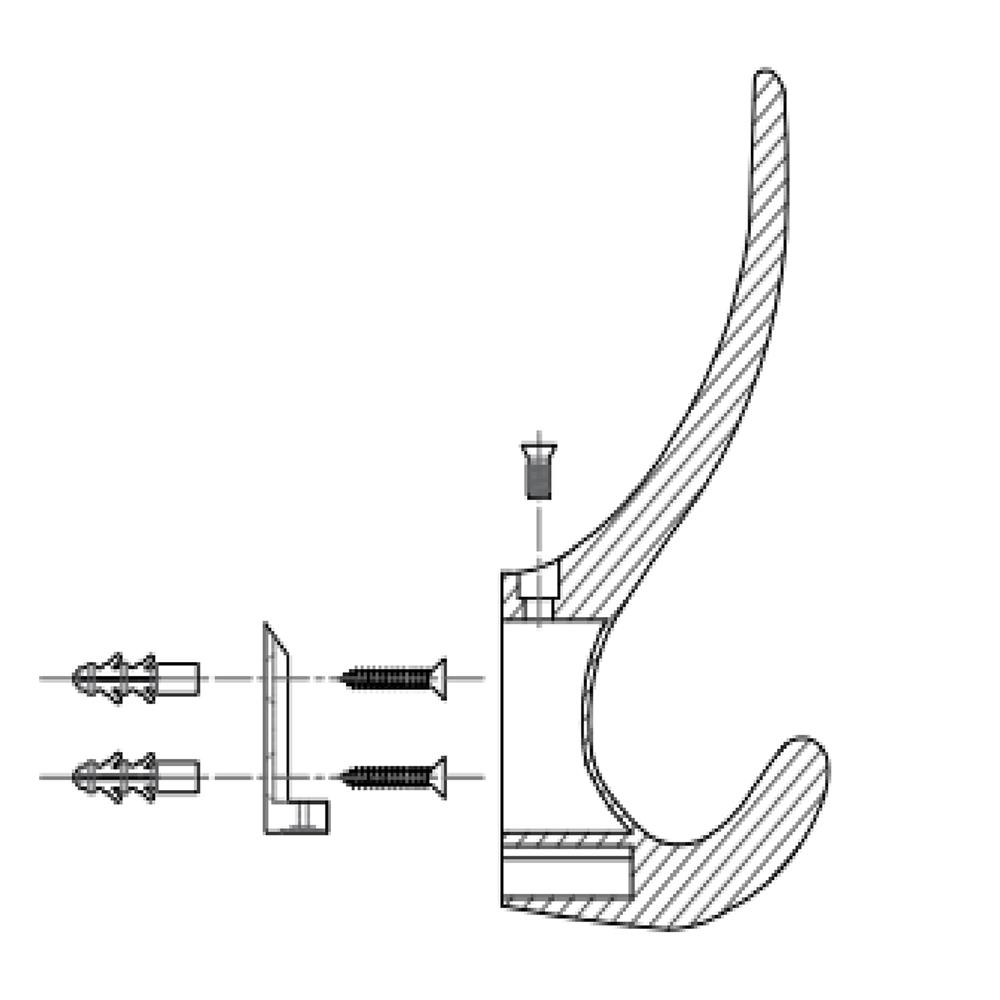 ตะขอแขวน HAFELE 488.03.122 สีทอง