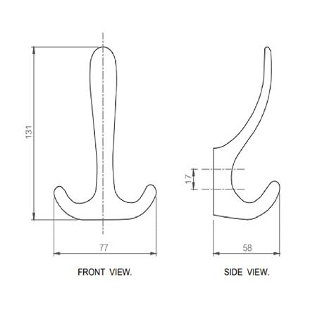 ตะขอแขวน HAFELE 488.03.122 สีทอง_2