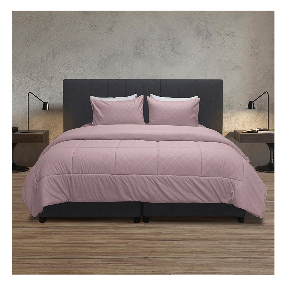 ชุดผ้าปูที่นอน 6 ฟุต 5 ชิ้น PICASSO CLASSIC สี ENJOY COCOCREAM