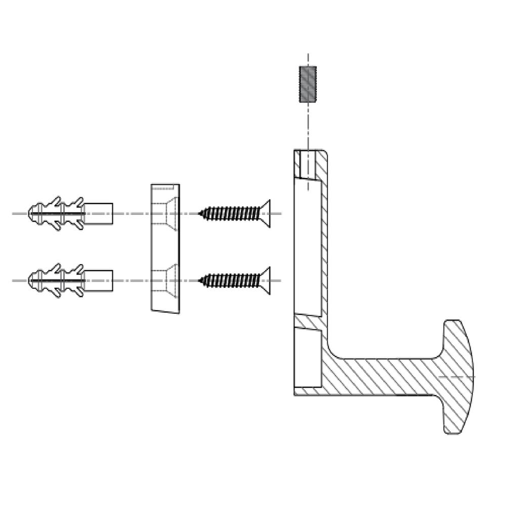 ตะขอแขวน HAFELE 488.03.113 โครมเงา