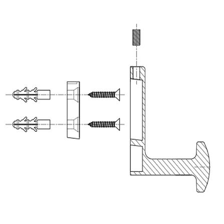 ตะขอแขวน HAFELE 488.03.113 โครมเงา_3