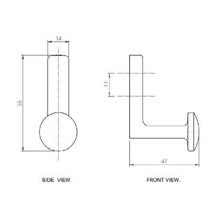 ตะขอแขวน HAFELE 488.03.113 โครมเงา_2