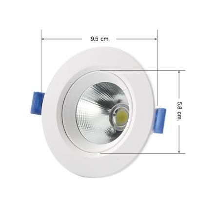 ดาวน์ไลท์ LED EVE 588202 3 นิ้ว 5 วัตต์ DAYLIGHT สีขาว_4