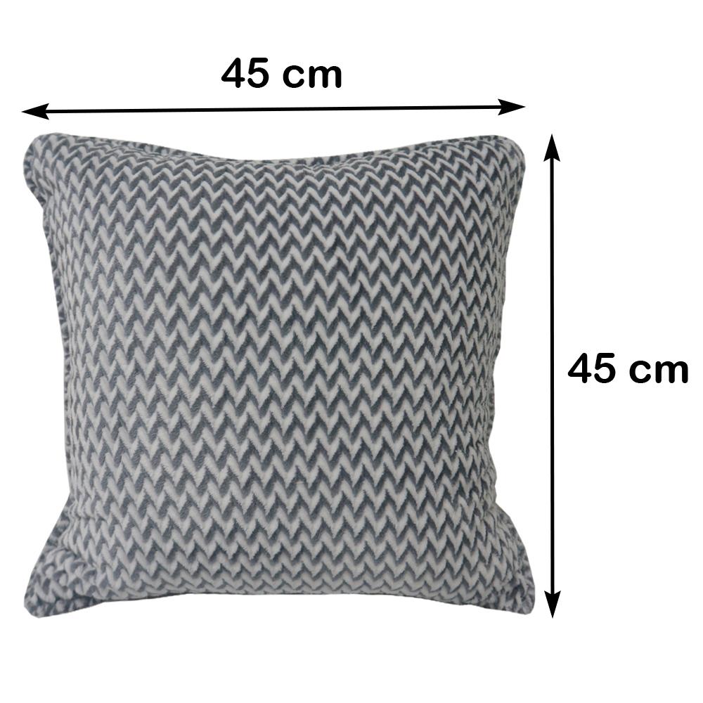 หมอนอิง HOME LIVING STYLE ZIGMA 18X18 นิ้ว สีเทา