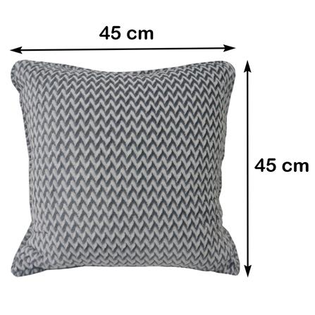 หมอนอิง HOME LIVING STYLE ZIGMA 18X18 นิ้ว สีเทา_5