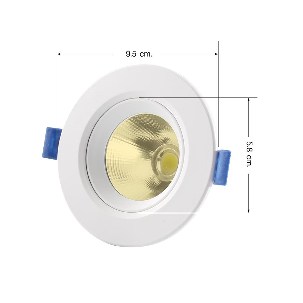 ดาวน์ไลท์ LED EVE 588219 3 นิ้ว 5 วัตต์ WARM WHITE สีขาว