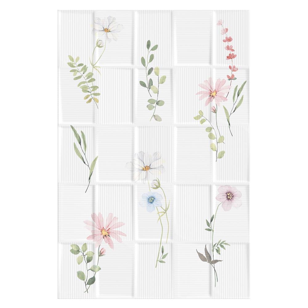 กระเบื้องผนัง 8x12 นิ้ว TARA ซินเนียฟลอร่า ไวท์ 1 ตร.ม.