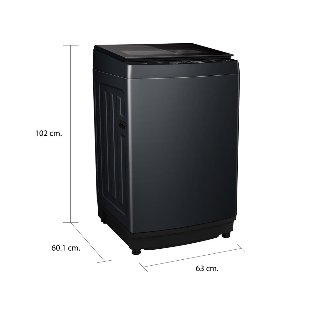 เครื่องซักผ้าฝาบน TOSHIBA AW-DUM1500LT(MK) 14 กก. อินเวอร์เตอร์ สีเทา