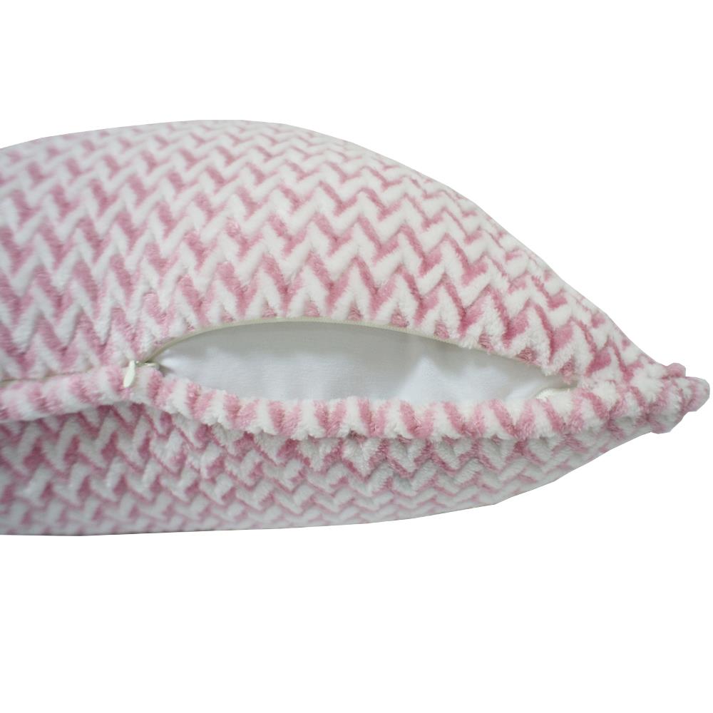 หมอนอิง HOME LIVING STYLE ZIGMA 18X18 นิ้ว สีชมพู