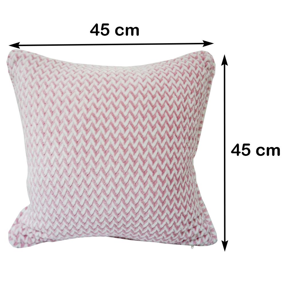 หมอนอิง HOME LIVING STYLE ZIGMA 18X18 นิ้ว สีชมพู