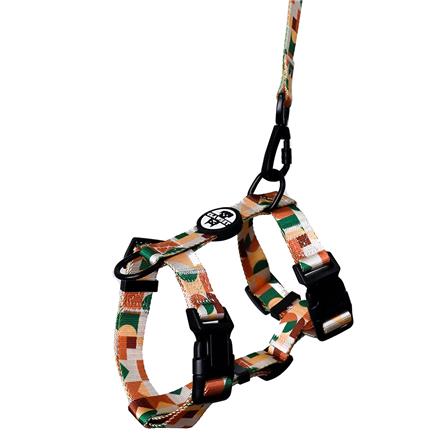 เซตสายรัดอกพร้อมสายจูง CLAWSET BKK RUN RUN NATURAL ไซซ์ XL_0