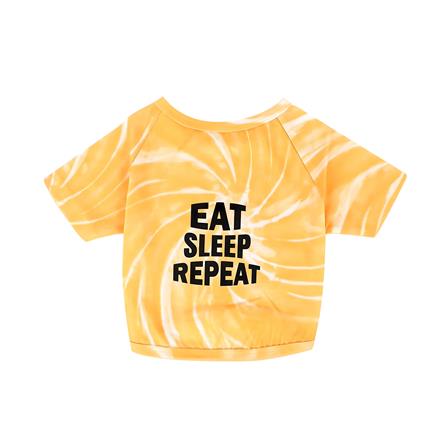 เสื้อสัตว์เลี้ยง CLAWSET EAT SLEEP REPEAT ไซซ์ M สีเหลือง_0