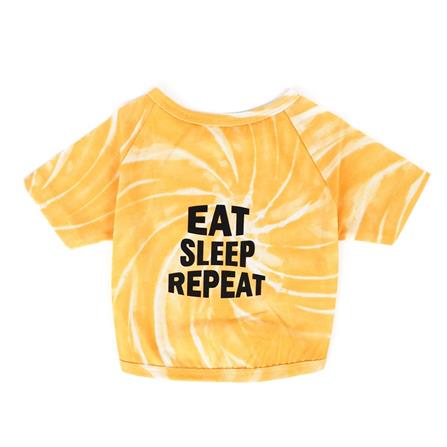 เสื้อสัตว์เลี้ยง CLAWSET EAT SLEEP REPEAT ไซซ์ XL สีเหลือง_0