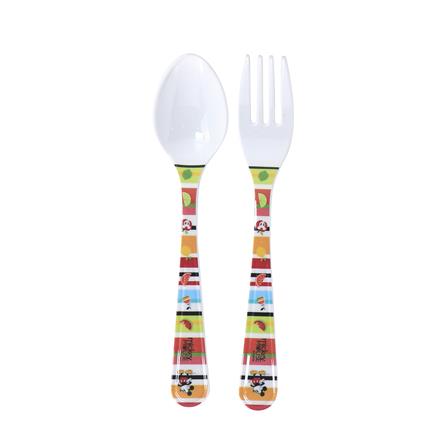 ชุดช้อนส้อมเล็กเมลามีน SUPERWARE MICKEY SUMMER FUN_0