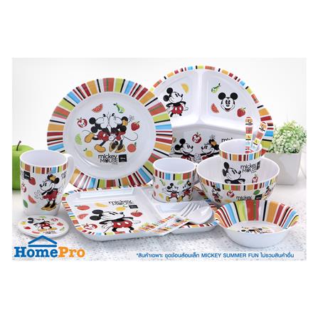 ชุดช้อนส้อมเล็กเมลามีน SUPERWARE MICKEY SUMMER FUN_4